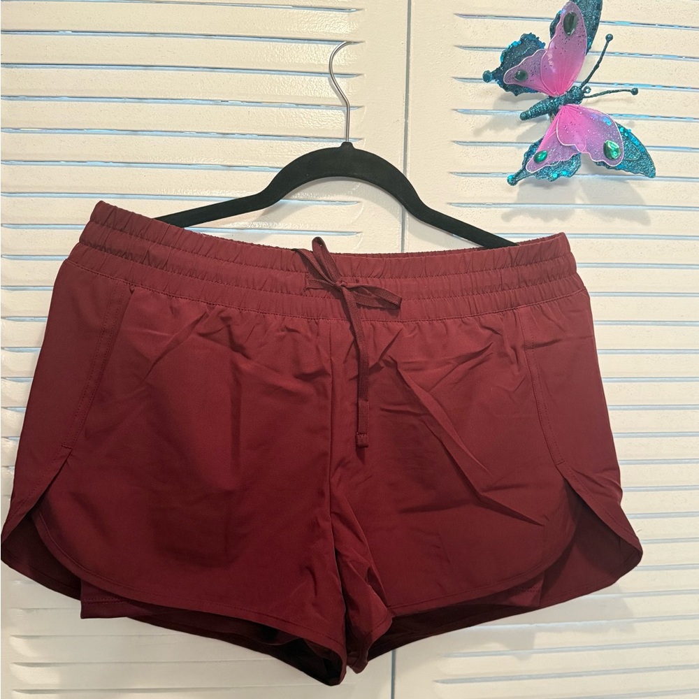 Velocity Women's Maroon Athletic Shorts